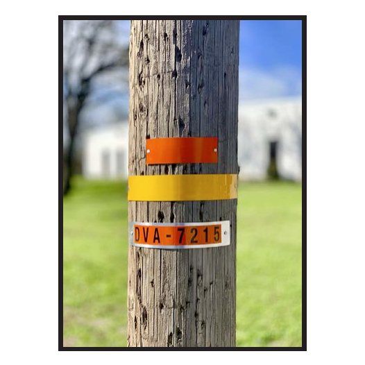 Reflective Utility Pole Visibility Strips