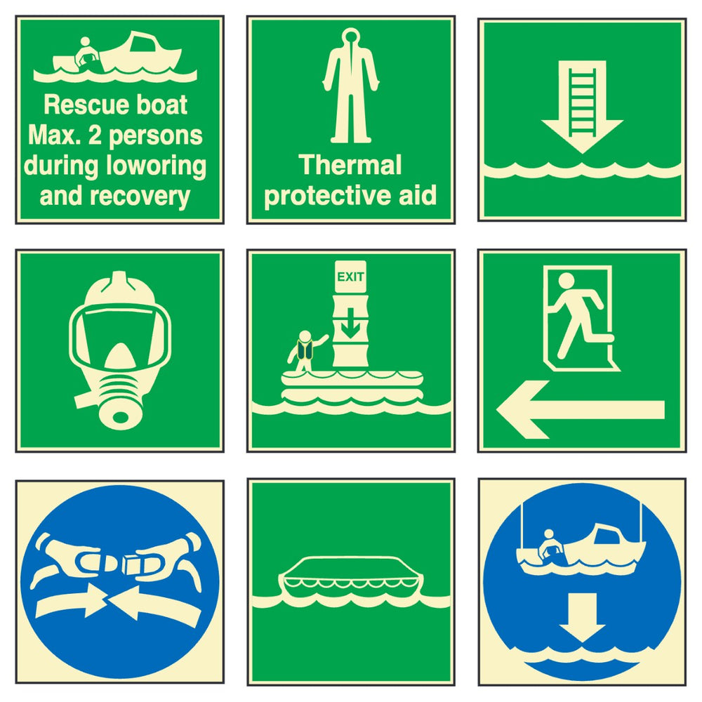 IMO Life-Saving Appliance – sample signs | Craftmark marine safety signs