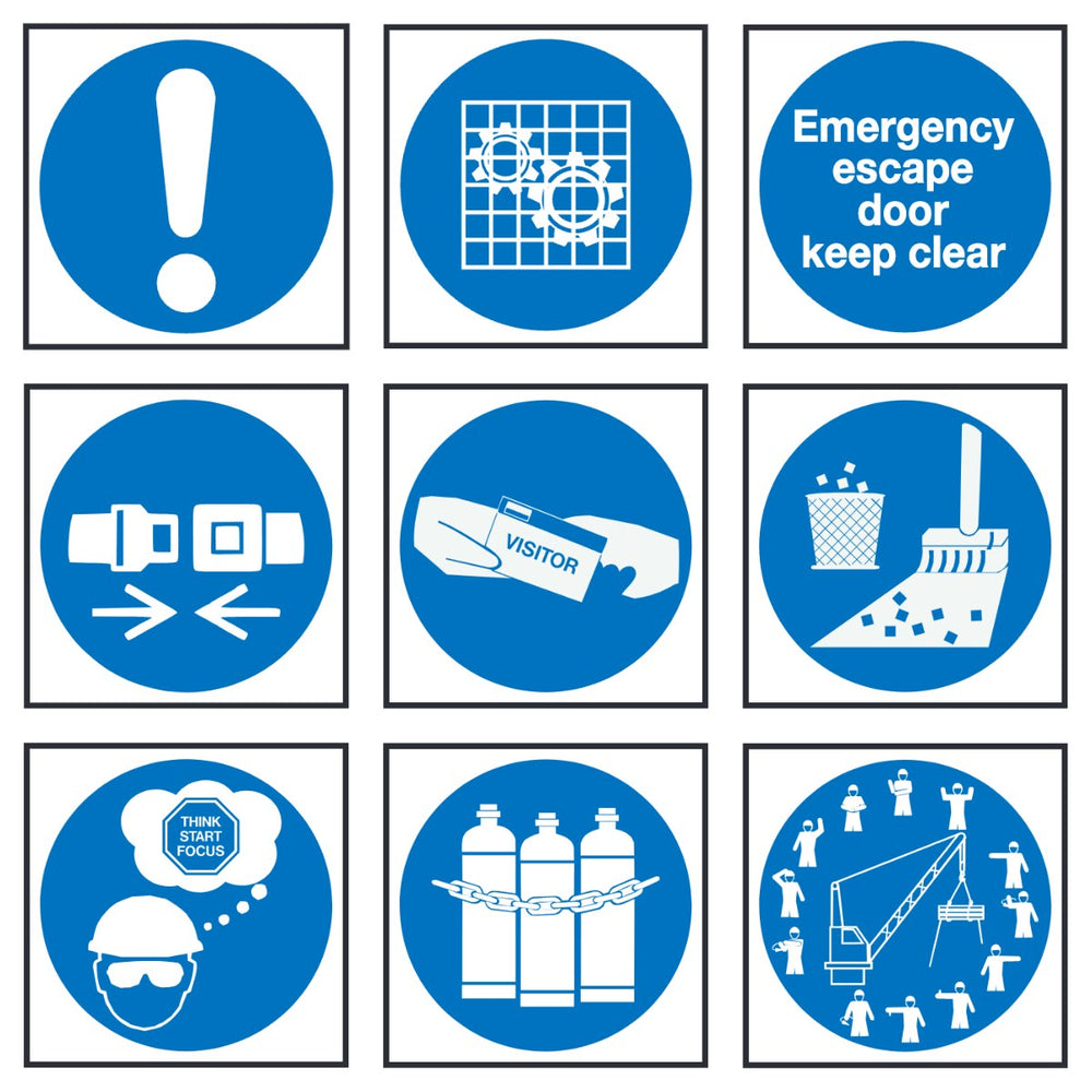 Marine Mandatory Action Signs – sample signs | Craftmark marine safety signs