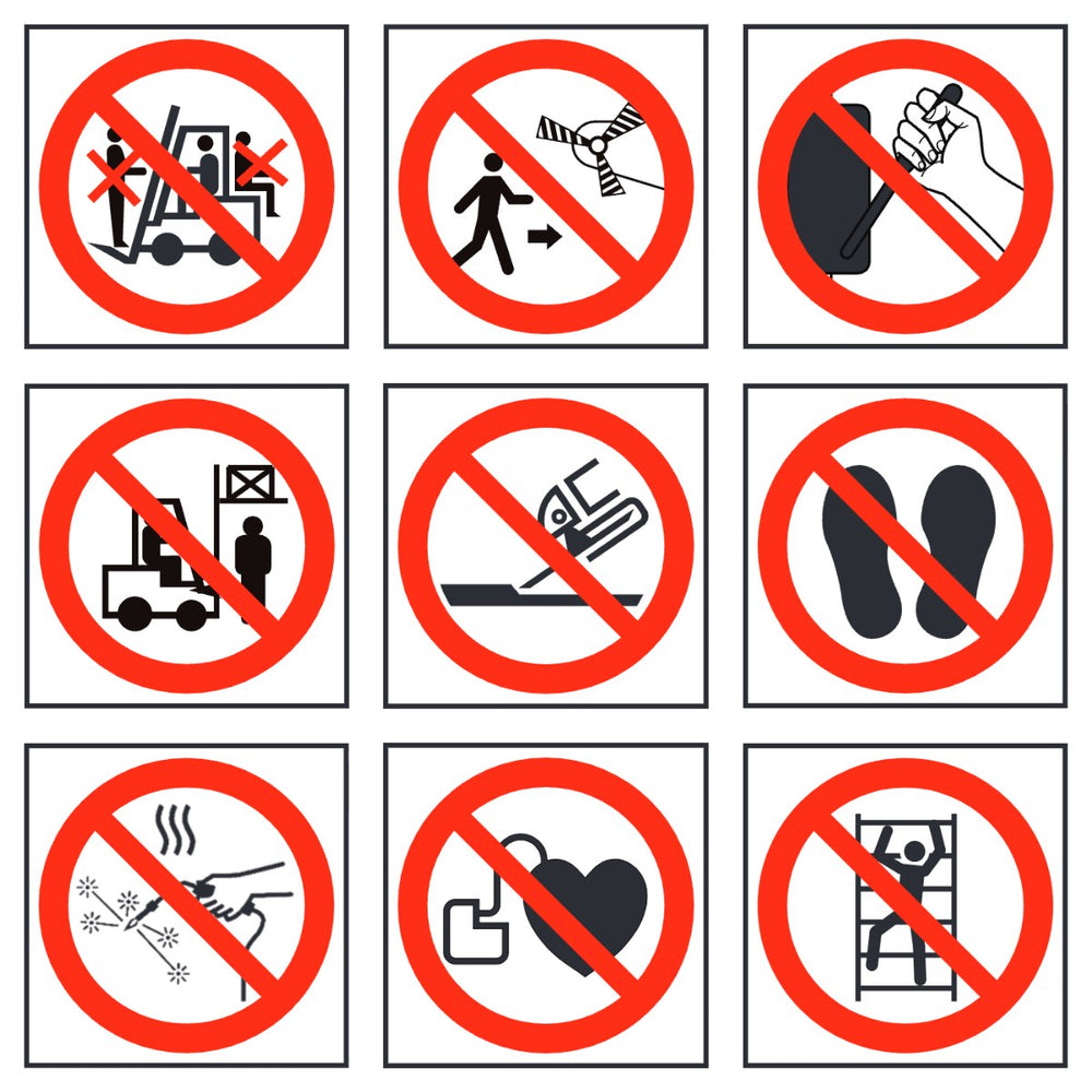 Marine Prohibition Signs – sample signs | Craftmark marine safety signs