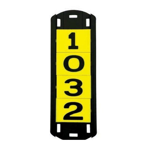 Molded PP Vertical Pole Tag Characters
