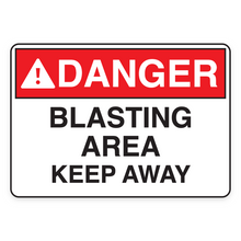 BLASTING AREA KEEP AWAY (18554)