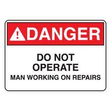 DO NOT OPERATE MAN WORKING ON REPAIRS (18564)