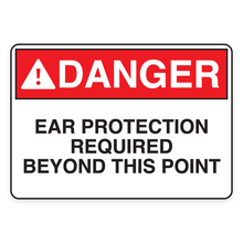 EAR PROTECTION REQUIRED BEYOND THIS POINT (18566)