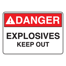EXPLOSIVES KEEP OUT (18568)