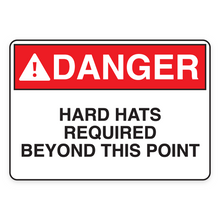 HARD HATS REQUIRED BEYOND THIS POINT (18579)
