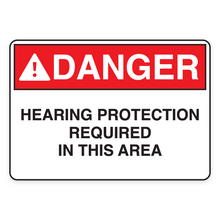 HEARING PROTECTION REQUIRED IN THIS AREA (18582)