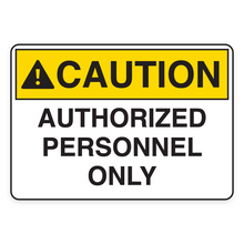 AUTHORIZED PERSONNEL ONLY (18611)