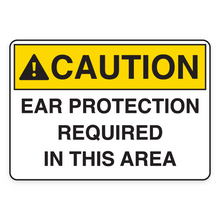 EAR PROTECTION REQUIRED IN THIS AREA (18616)