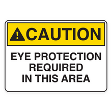EYE PROTECTION REQUIRED IN THIS AREA (18618)