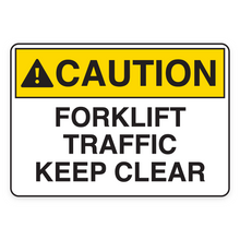 FORKLIFT TRAFFIC KEEP CLEAR (18619)