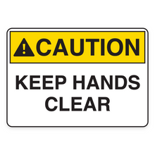 KEEP HANDS CLEAR (18621)