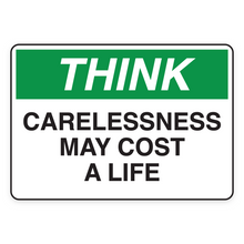 CARELESSNESS MAY COST A LIFE (18649)