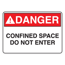 DANGER – CONFINED SPACE DO NOT ENTER (18668)