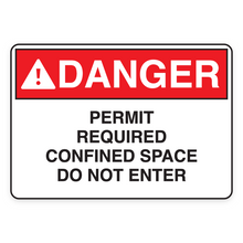 DANGER – PERMIT REQUIRED CONFINED SPACE DO NOT ENTER (18696)