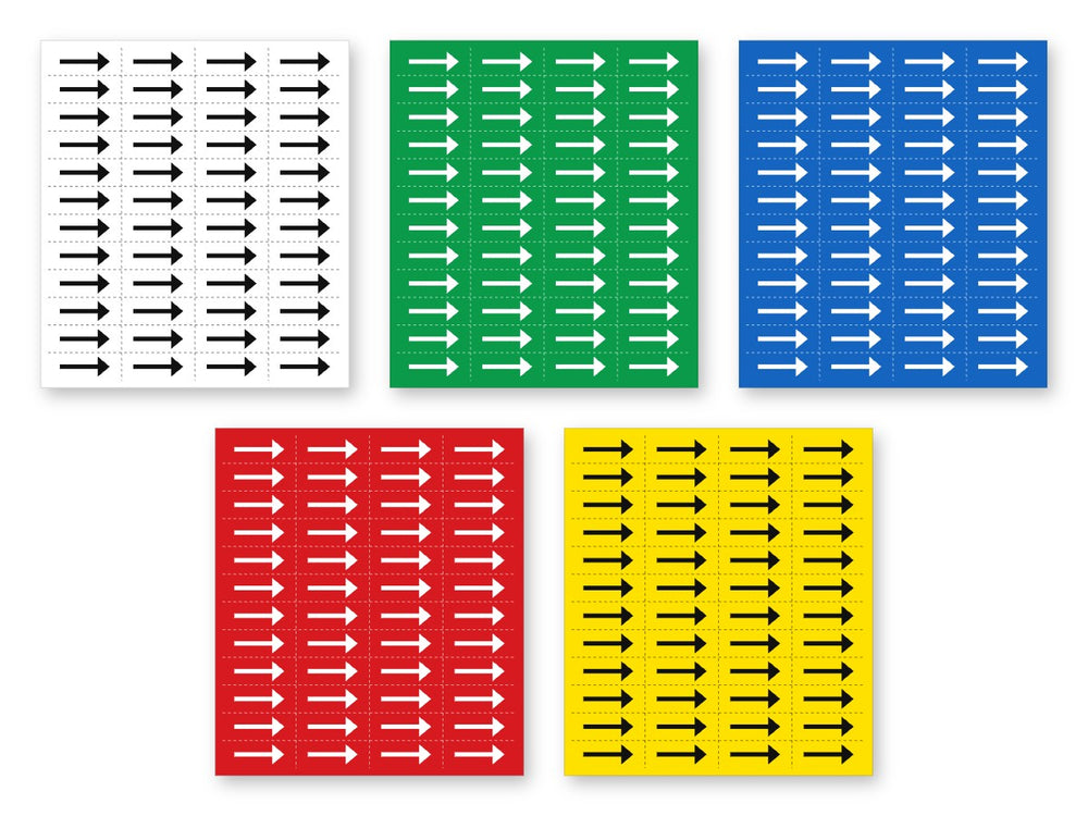 Pool & Spa Arrow Label Sheets
