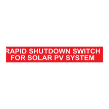 PVSL-10 Rapid Shutdown Switch for Solar PV System – 1” x 6.5”