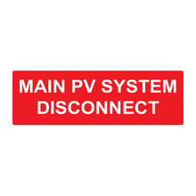 PVSL-12 Main PV System Disconnect – 1.75” x 5.5”