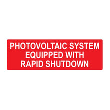 PVSL-14 Photovoltaic System Equipped with Rapid Shutdown – 1.75” x 5.5”