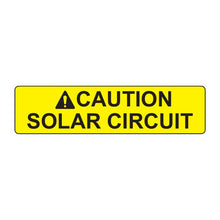 PVSL-27 Caution: Solar Circuit – 1” x 4”