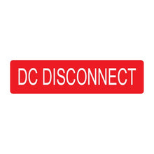 PVSL-34 DC Disconnect (red) – 1” x 4”