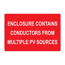 PVSL-70 Enclosure Contains Conductors from Multiple PV Sources – 2” x 3.75”