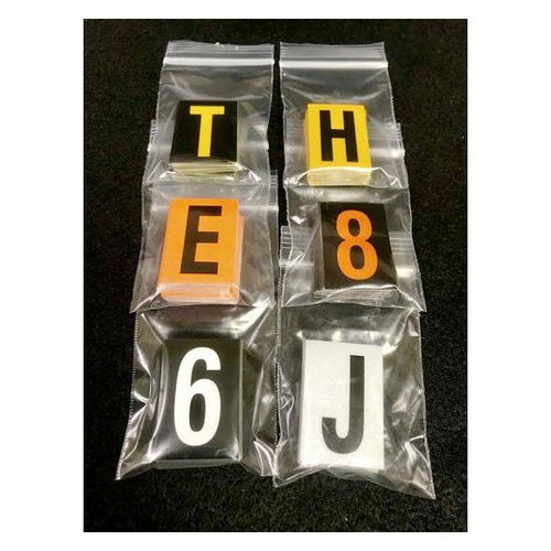 Reflective Numbers & Letters (Individual Packs)