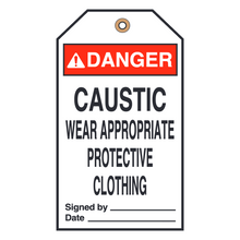 CAUSTIC WEAR APPROPRIATE PROTECTIVE CLOTHING (16392)