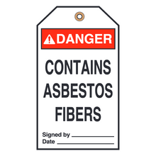 CONTAINS ASBESTOS FIBERS (16394)