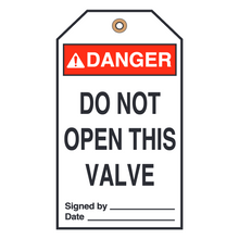 DO NOT OPEN THIS VALVE (16403)