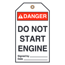 DO NOT START ENGINE (16417)