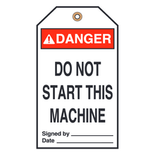 DO NOT START THIS MACHINE (16419)