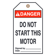 DO NOT START THIS MOTOR (16420)