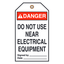 DO NOT USE NEAR ELECTRICAL EQUIPMENT (16426)