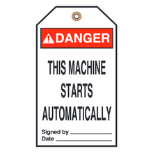 THIS MACHINE STARTS AUTOMATICALLY (16446)