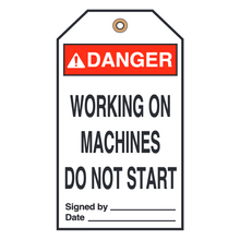 WORKING ON MACHINES DO NOT START (16449)
