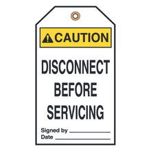 DISCONNECT BEFORE SERVICING (16465)