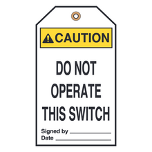 DO NOT OPERATE THIS SWITCH (16472)