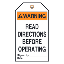 READ DIRECTIONS BEFORE OPERATING (16487)