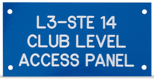 Engraved Aluminum Nameplates & Signs